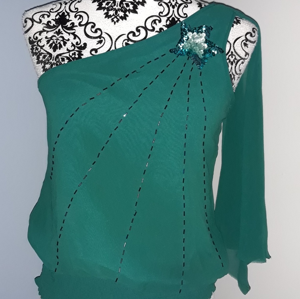 One Shoulder blouse - Picture 3 of 4